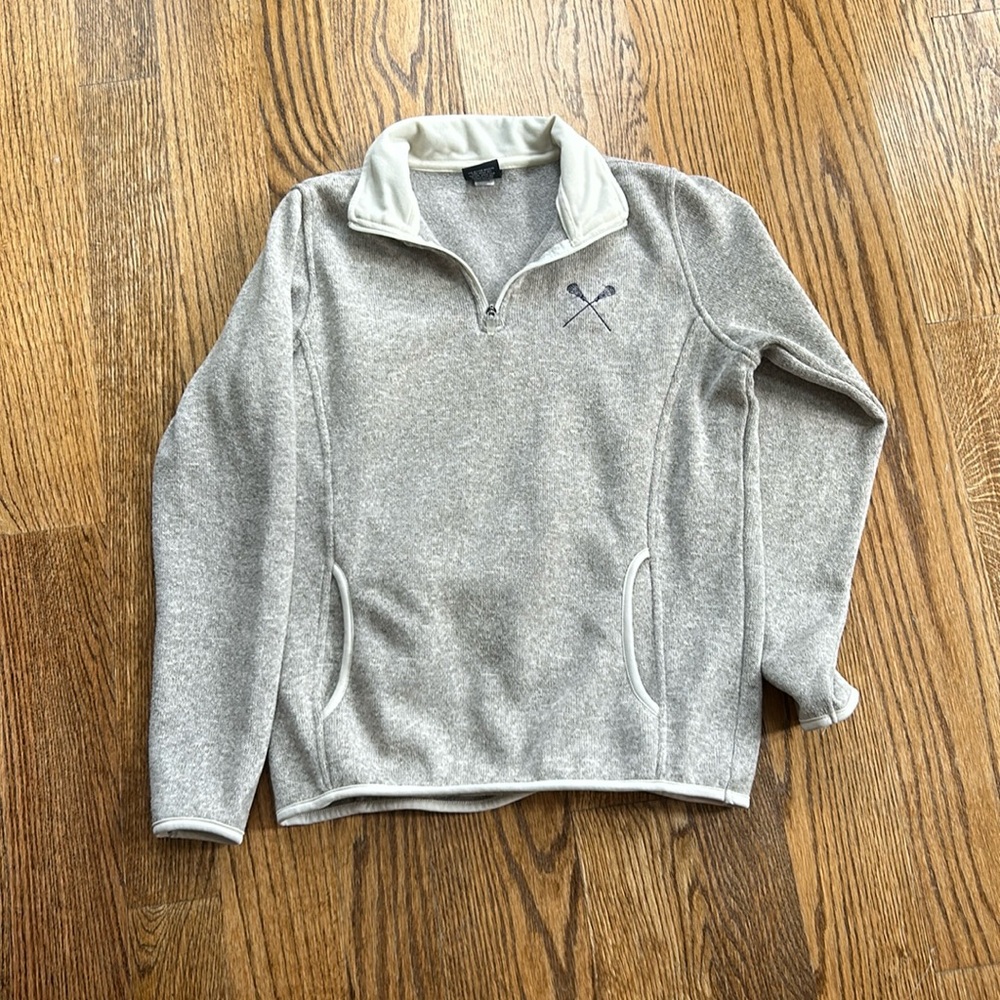 Charles river apparel lacrosse quarter zip size L